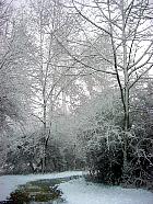 Parc Heller, Antony, paysage sous la neige