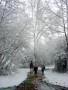 Parc Heller, Antony, paysage sous la neige